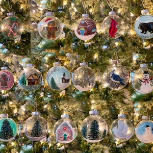 Hand-Painted Glass Ornaments