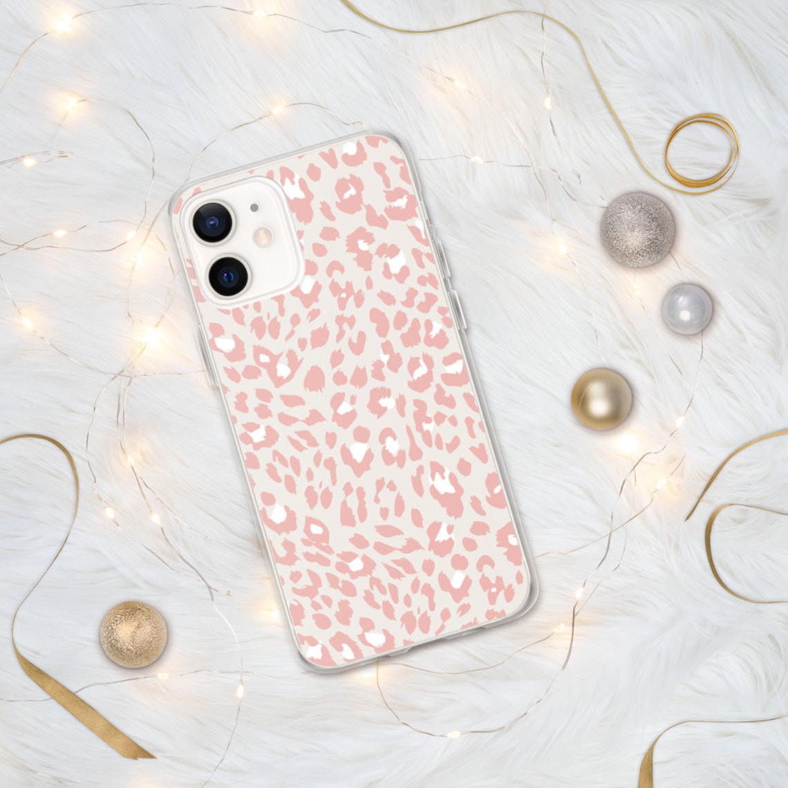 Pink Cheetah Print iPhone Case, 12 11 Pro Max Case iPhone Xs X Max Case