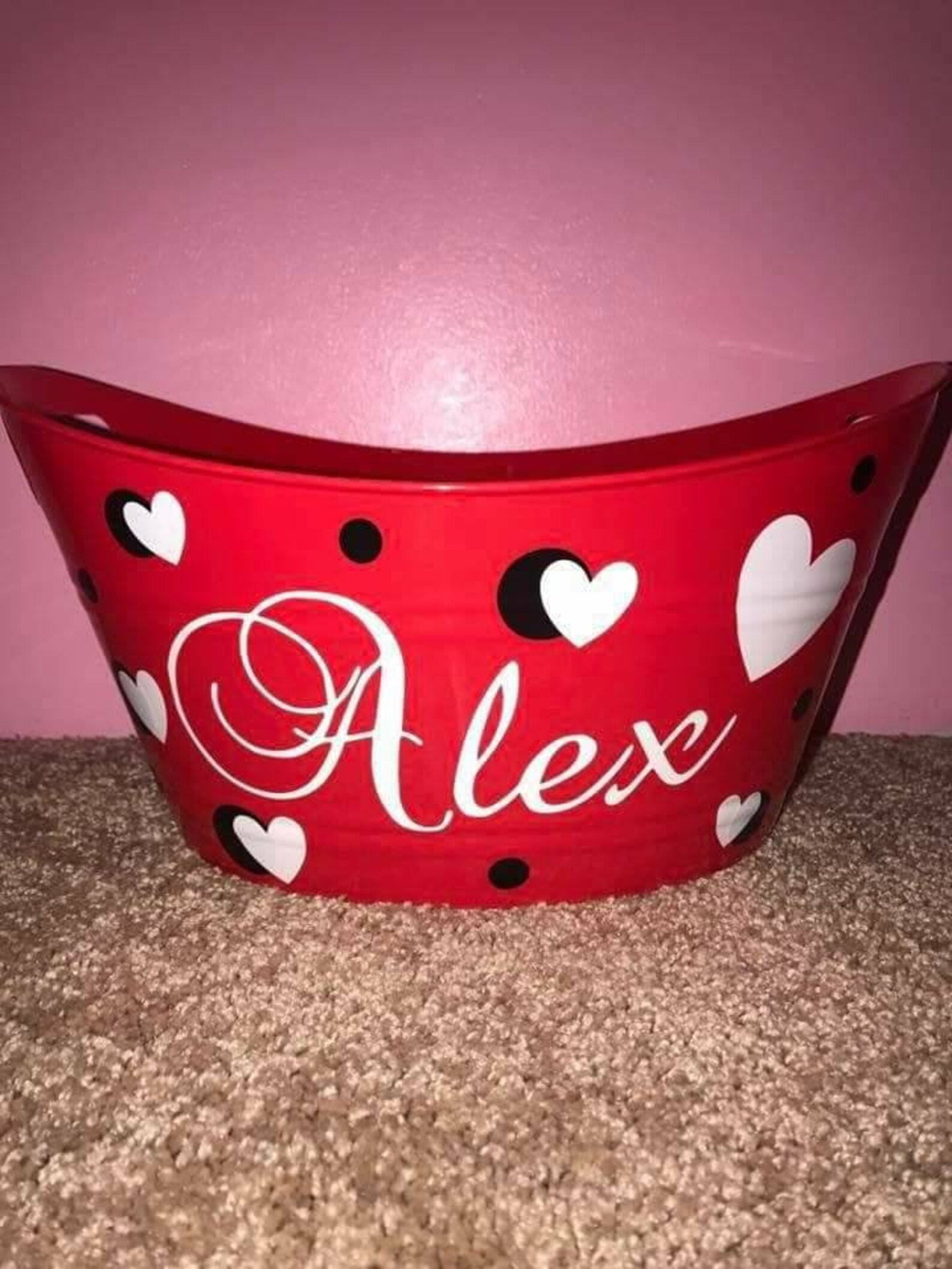 Personalized Valentine's Day buckets Etsy
