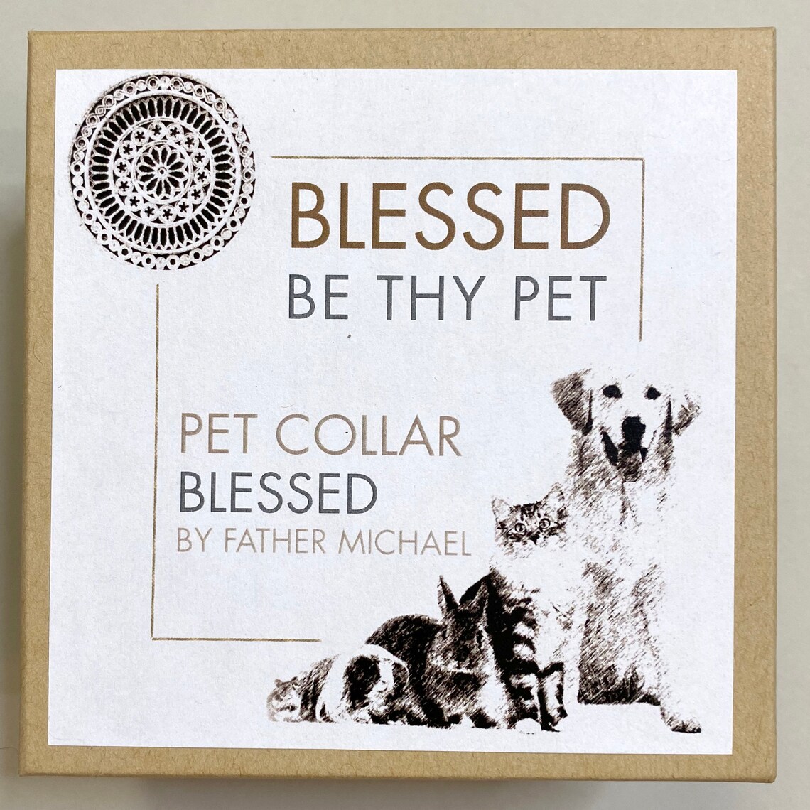 St. Francis Bless My Pet Collar With Charm and Prayer Scroll - Etsy