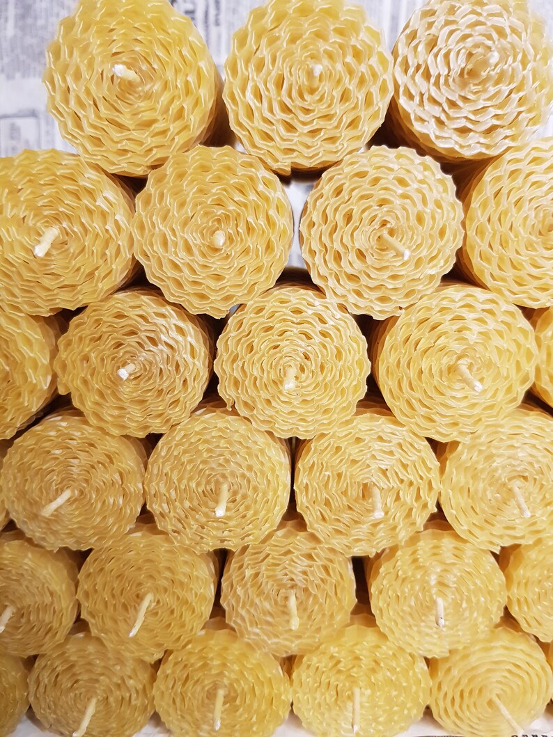 Beeswax pillar candle bulk pure beeswax candles wholesale Etsy