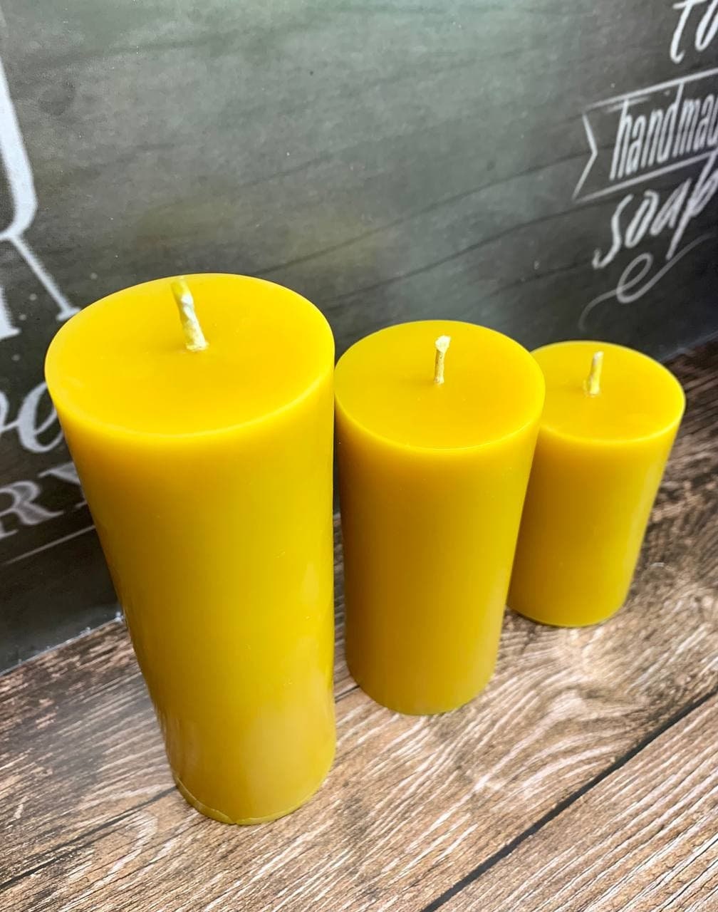 Pillar candle size 2x3 2x4 2x5 Pure Etsy