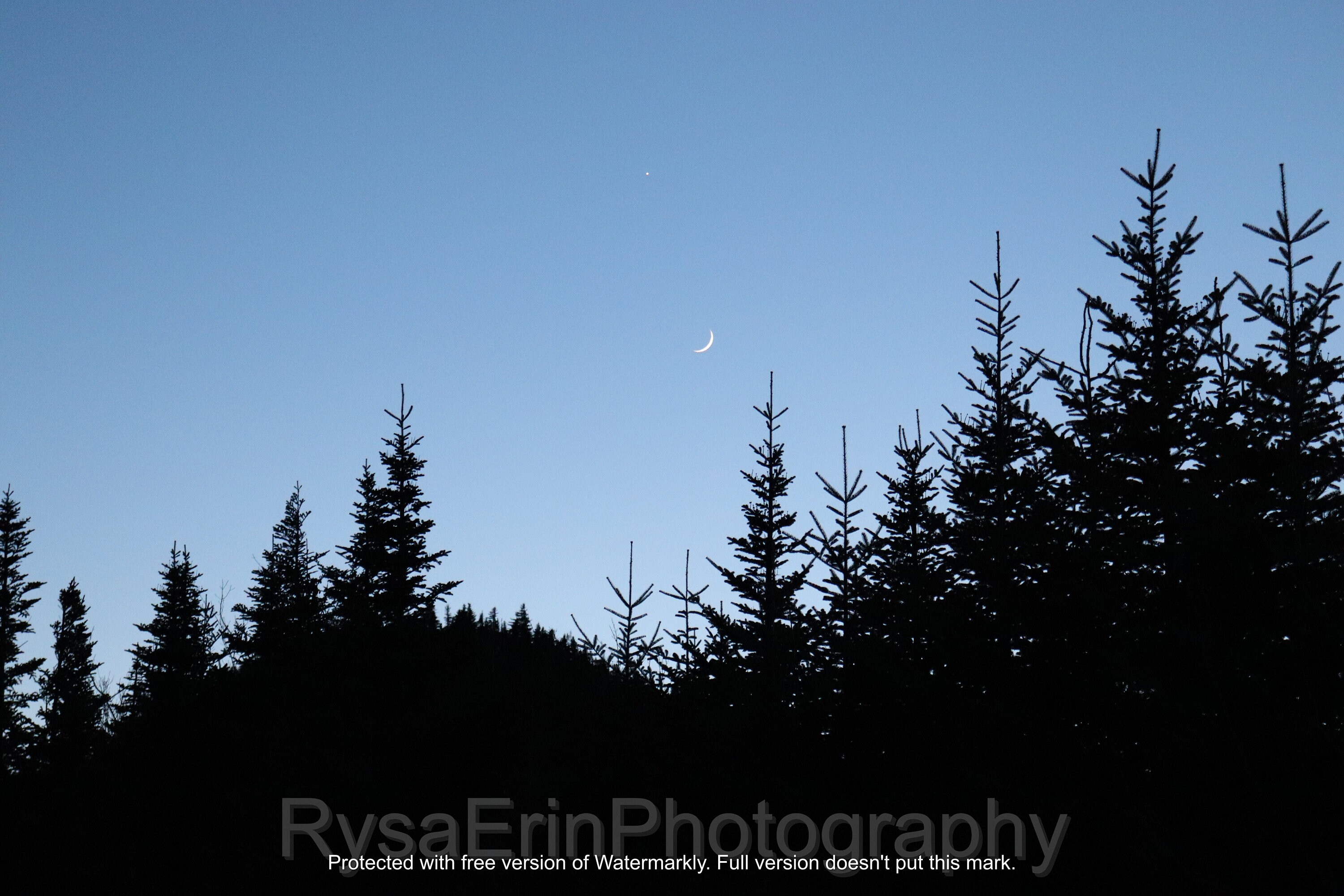 Cresent Moon Image, New Hampshire Night Sky Etsy France