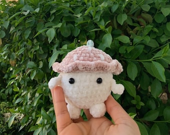 Crochet Strawberry Guy Keychain | Designs by Anaya Thamar