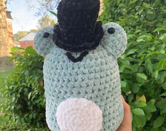 Big Crochet Frog | Huge Plush Crochet Frog, Crochet Frog Plushie, Crochet Frogs With Hats | Designs by Anaya Thamar