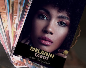 Tarot de Melanina de Oráculos de Sanación con Cristales