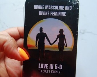 Amor Divino Masculino y Divino Femenino en 5D: El Oráculo del Viaje del Alma de Crystal Healing Oracles