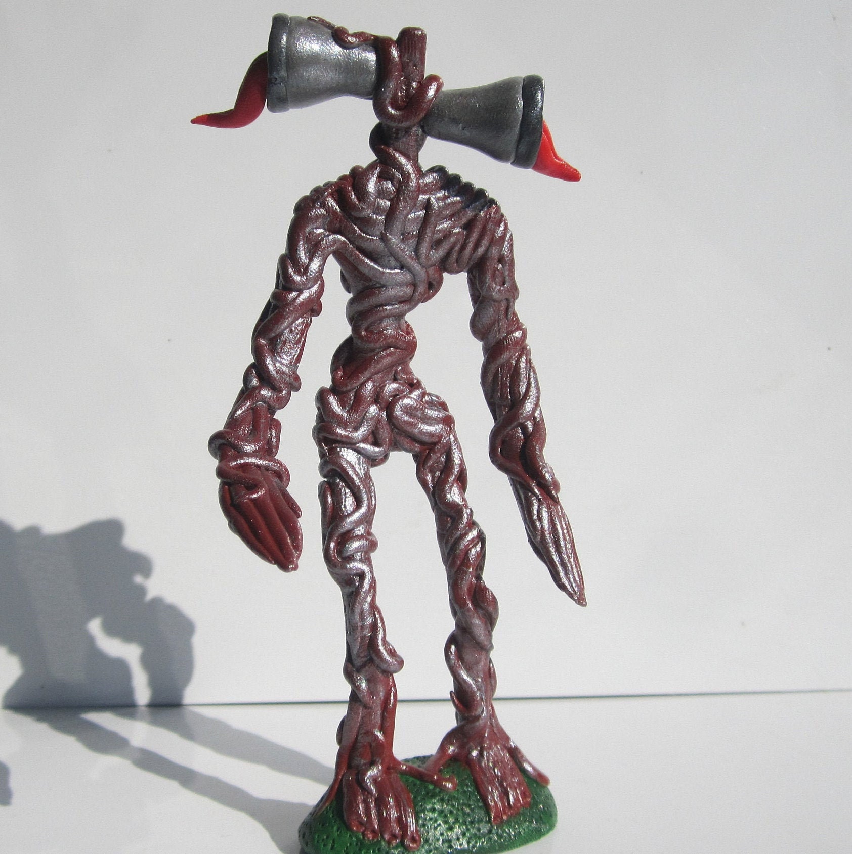 Siren Head Handmade Figure Sculpture Polymer Clay Sirenhead Etsy