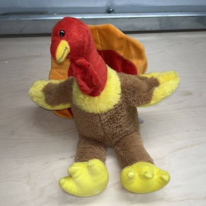 Build-A-Bear Plush Colorful BABW Turkey thanksgiving Tom