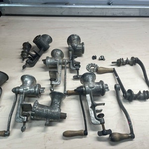 Vintage Universal Food/Meat Chopper/Grinder Lot Hand Crank Heavy Duty LOT