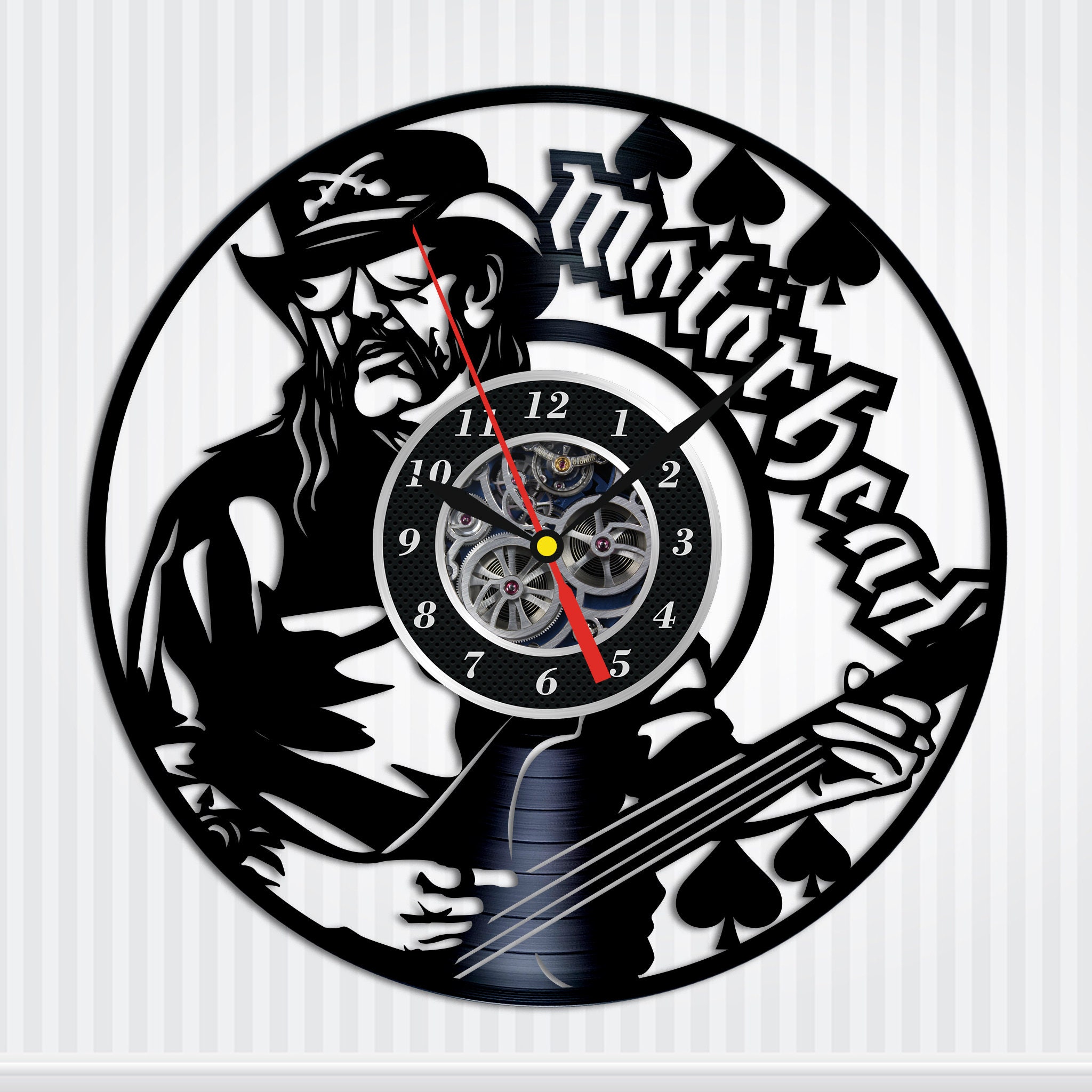 Vinyl Clock Motorhead Handmade Wall Clock Vinyl Art Home Etsy