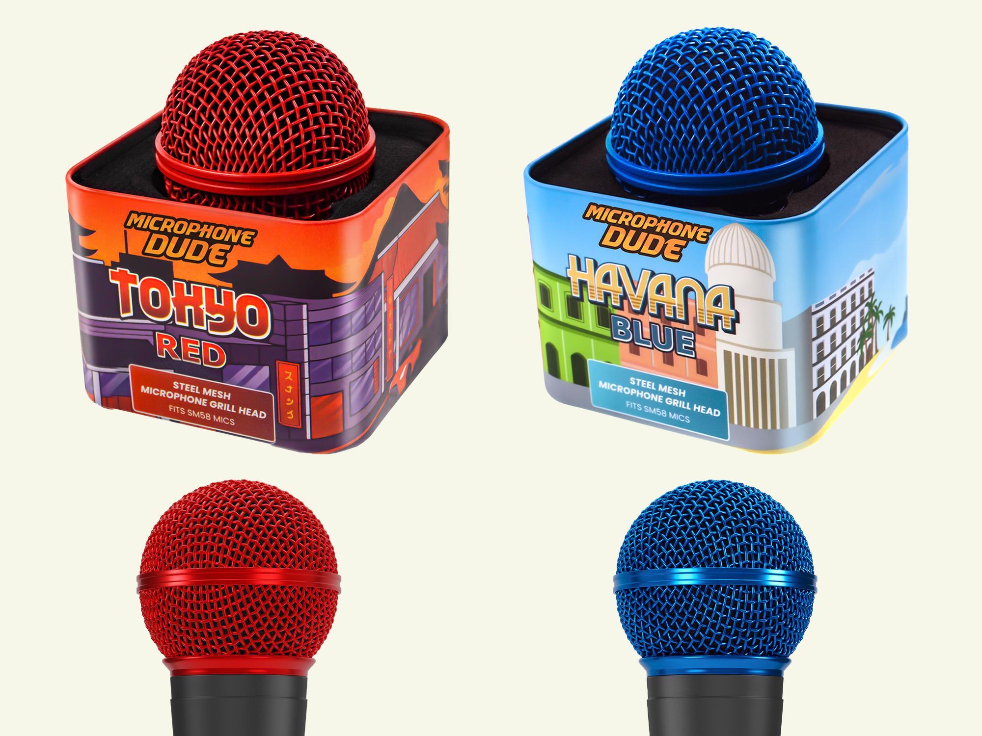 4 PCS Gold Head Mesh Microphone Grille Metal Screen For BETA58 SM58 SM58LC 69996