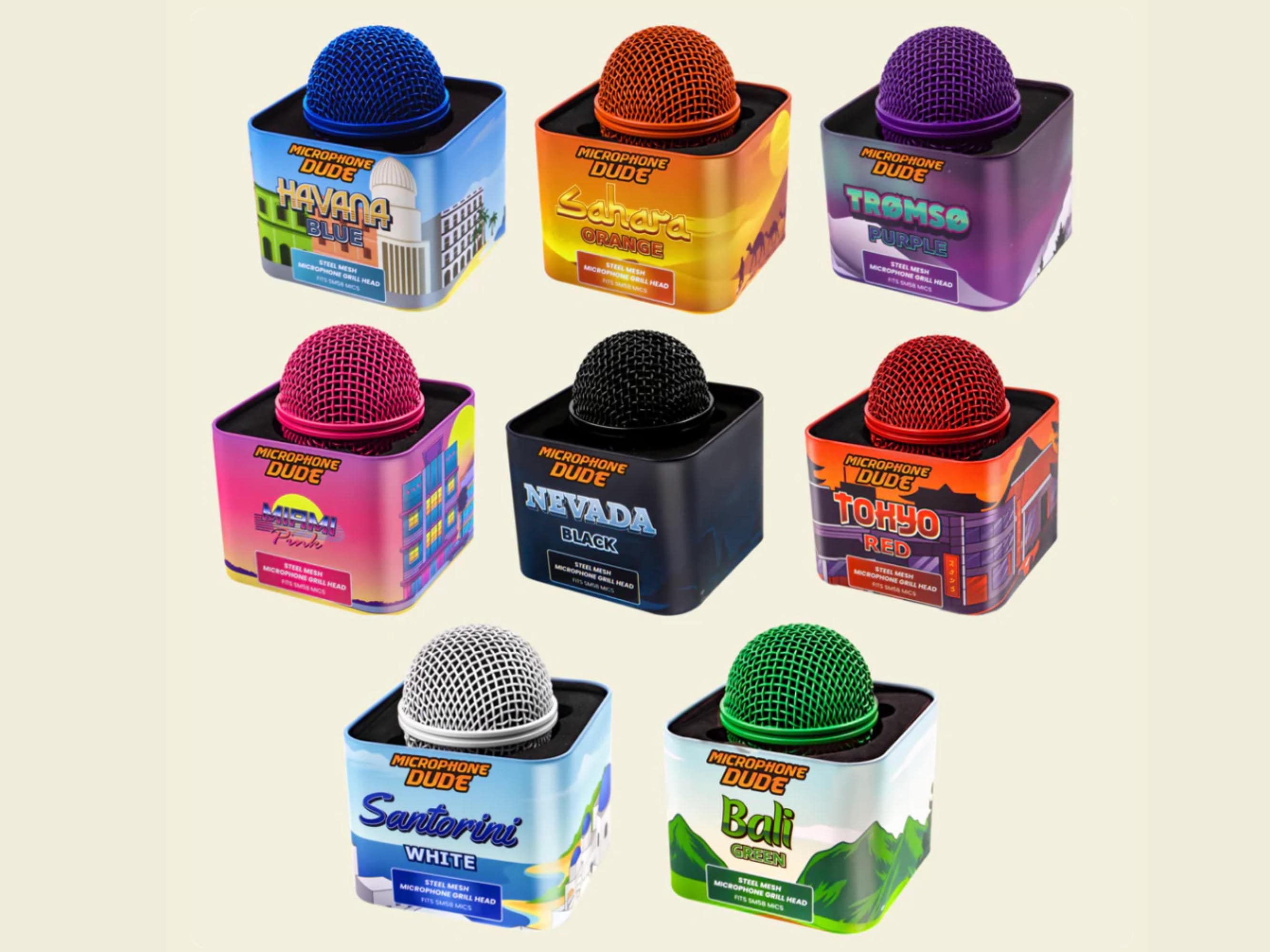 4 Testine Di Ricambio Per Microfono, In Rete Di Acciaio, Con - Foto 7