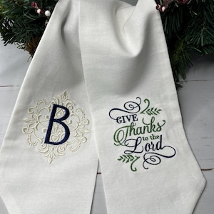 Personalized Wreath Sash, Embroidered Wreath Sash, , Monogrammed Wreath Sash, Door Decor