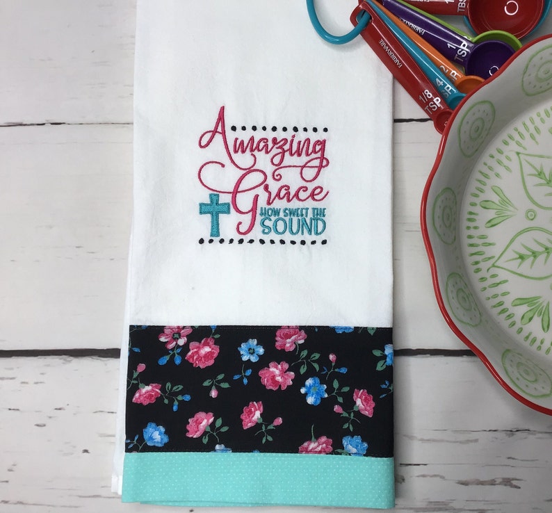 VioletHillEmbroidery Flour Sack Tea Towel - Thumbnail 4