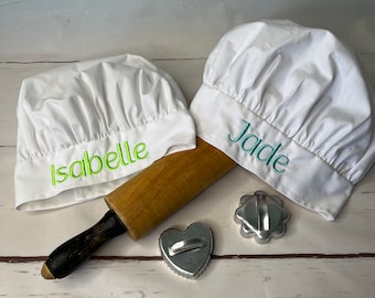 Personalized Child's Chef Hat: Embroidered Pretend Play Costume