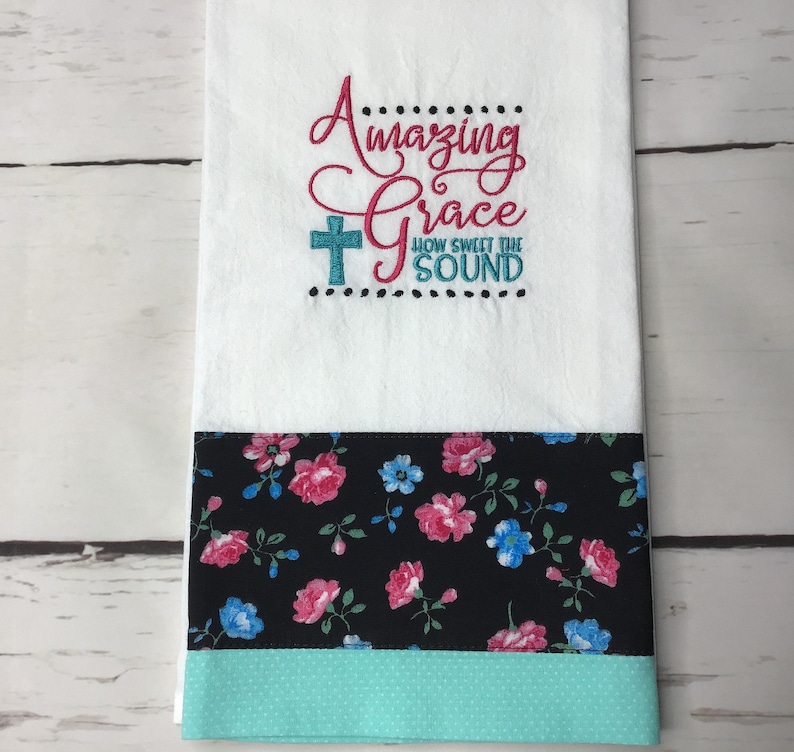 VioletHillEmbroidery Flour Sack Tea Towel - Thumbnail 3