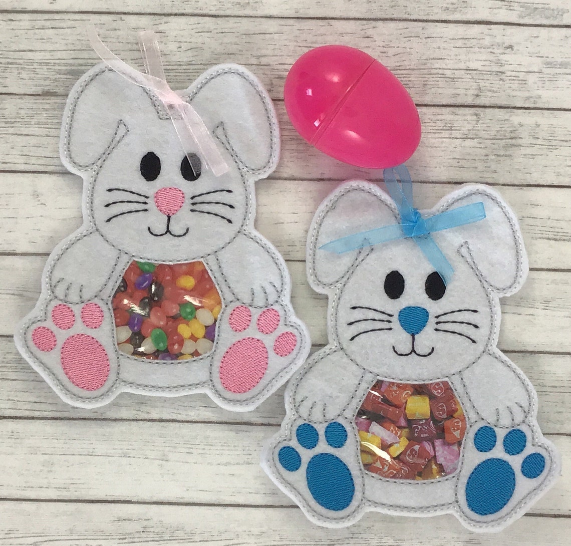 Easter Bunny Peekaboo Treat Bag Bunny Treat Sack Easter Etsy