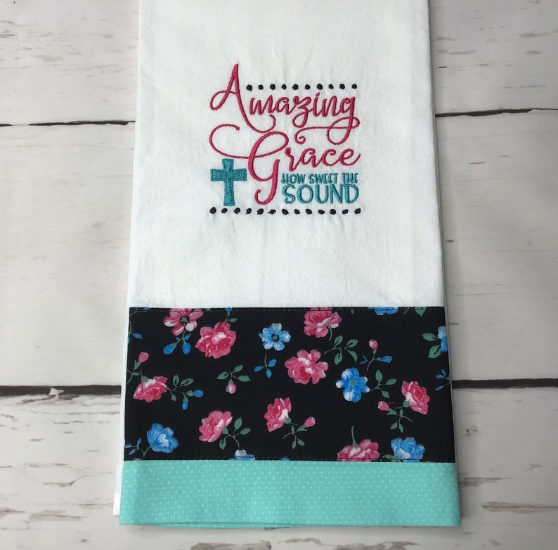 VioletHillEmbroidery Flour Sack Tea Towel - Thumbnail 2