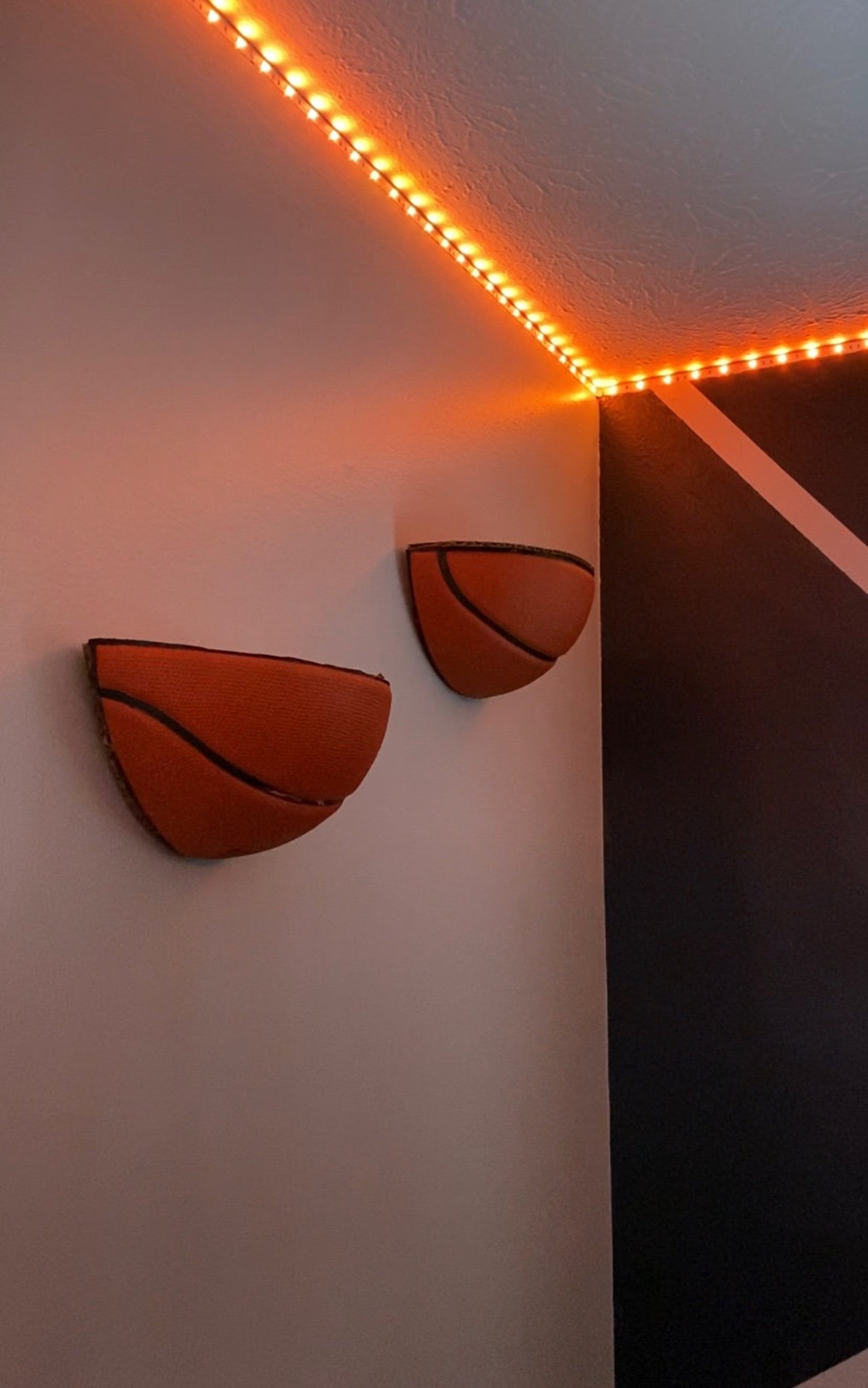 DIY Floating Basketball Shelf basketball decor basketball Etsy