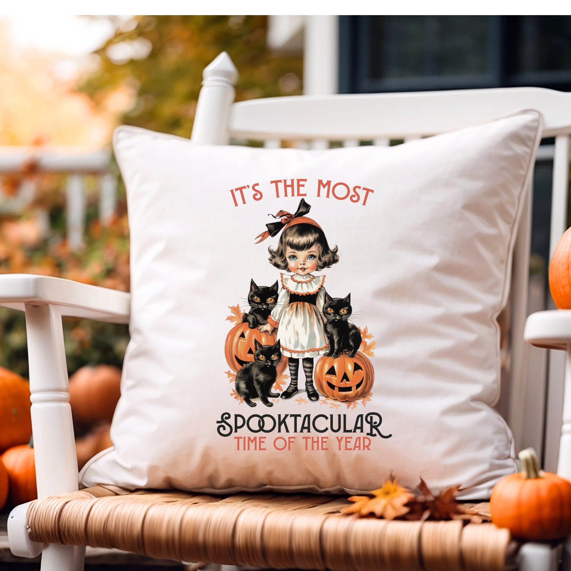 Candy Corn Family Personalized Halloween Lumbar Velvet Throw Pillow