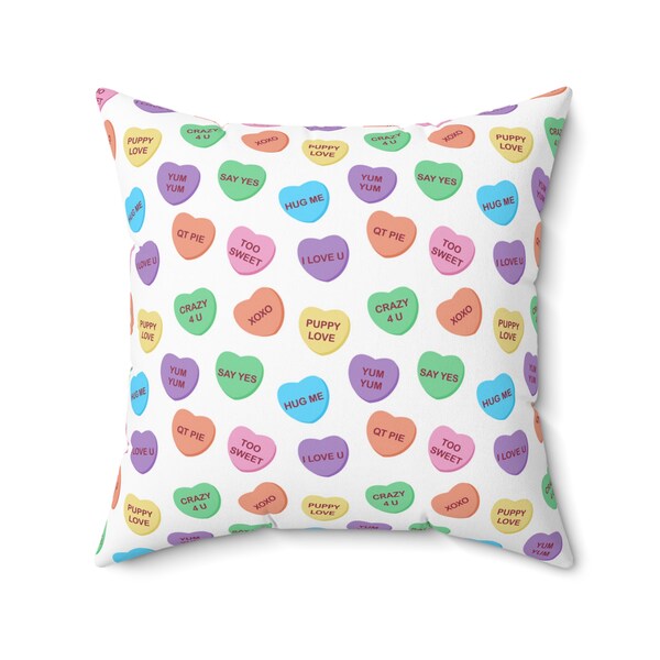 Candy Heart Pillow Etsy