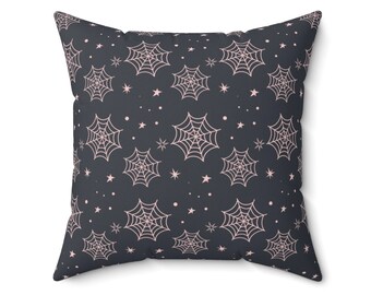 Fall Spiderwebs Pillow, Halloween Pillow Cover, Fall Decor, Spooky Vibes, Autumn Home, Spooky Decor, Fall Holiday Decor, Gift, Halloween