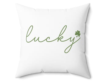 Cuscino decorativo irlandese con trifoglio portafortuna per il giorno di San Patrizio