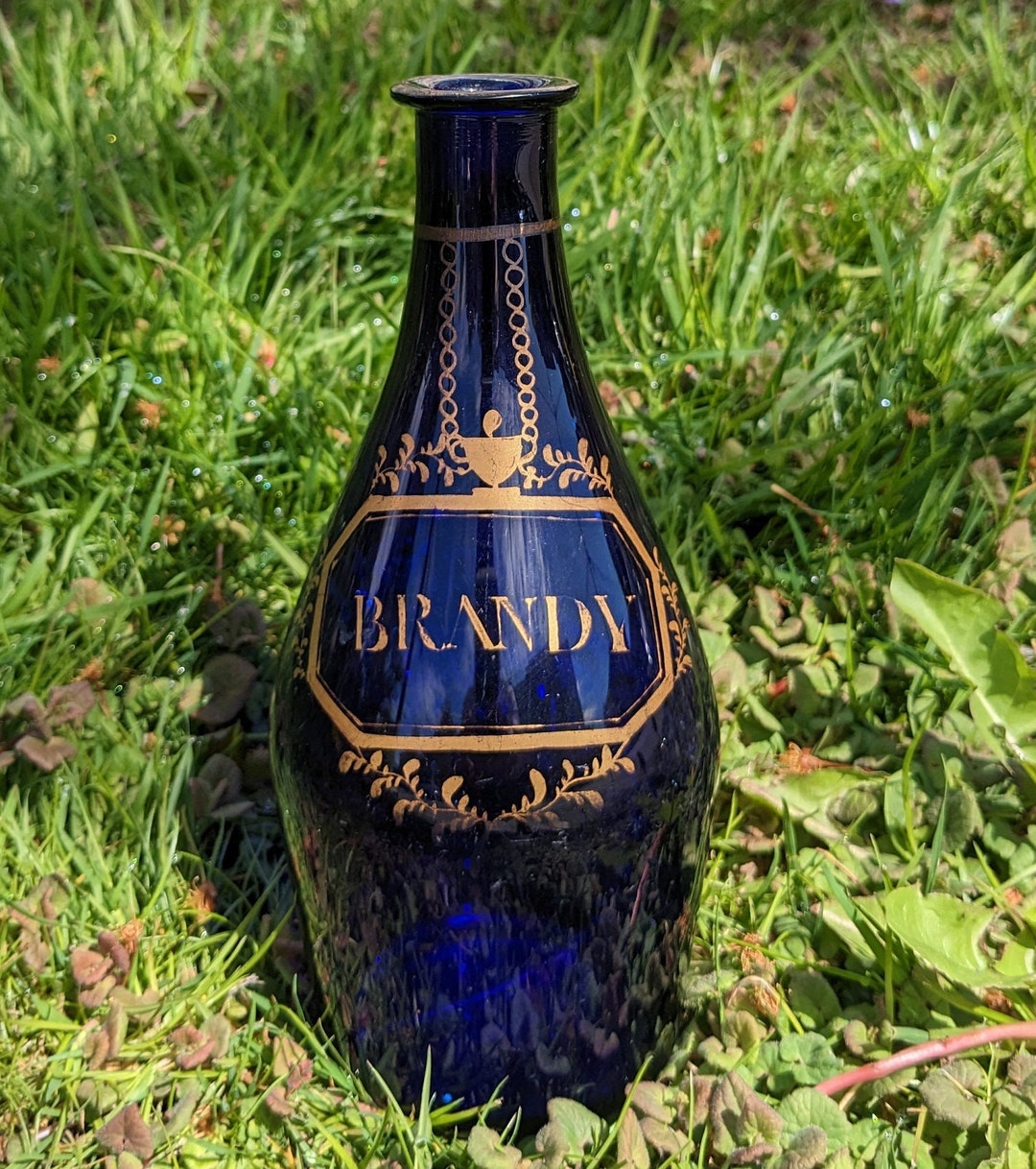 Bristol Blue Brandy Decanter Etsy