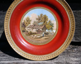 Prattware Plate "The Residence of Anne Hathaway"