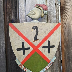 Antique Hand Carved Coat of Arms