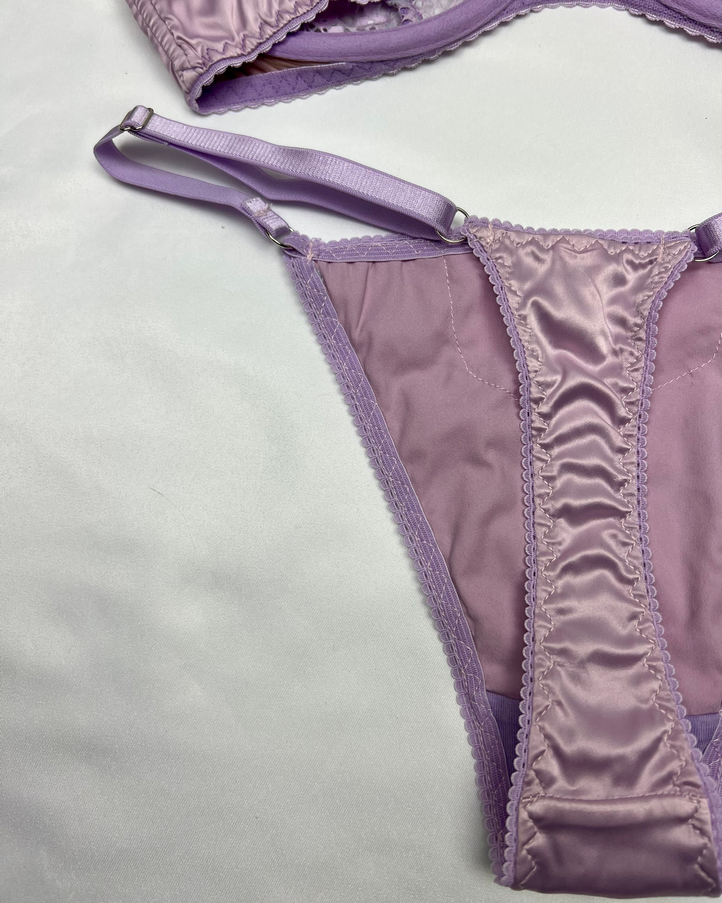 Aphrodite Lilac Silk Bra, Lilac Bra, Purple Bra, See Through Bra