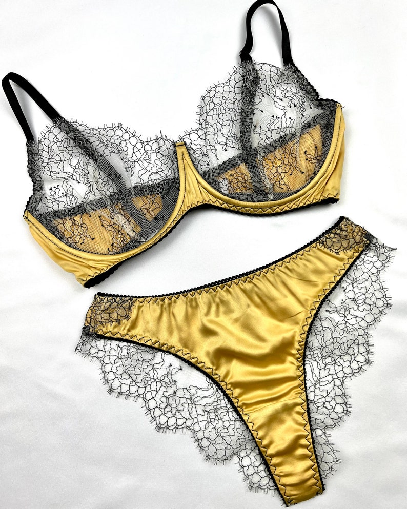 Celeste Gold Silk Panties Gold Panties Yellow Panties See Etsy Australia