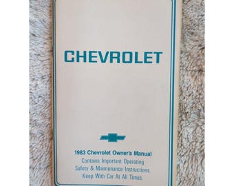 1983 Chevrolet Classic Owners Manual User Guide Reference Operator Book