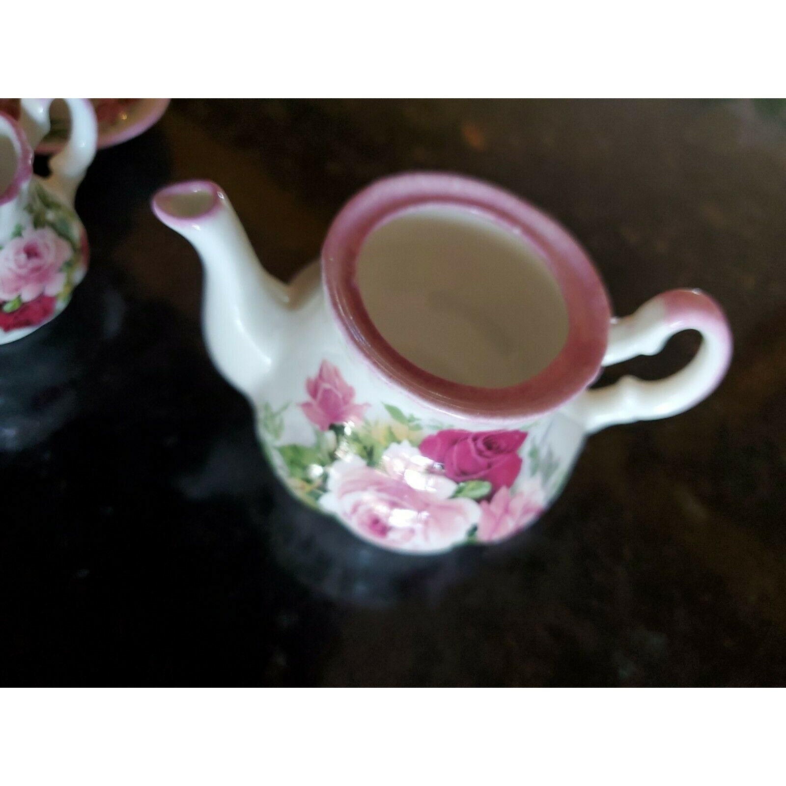 Vintage Allyn Nelson Fine Bone China Miniature Tea Set for Two Made in