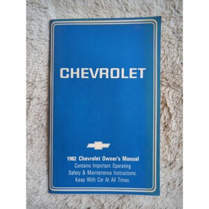 Chevrolet Malibu Classic 1982 - gebruikershandleiding Gebruikershandleiding Referentieboek voor de operator