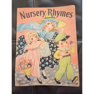 NURSERY RHYMES #3467 Merrill Publishing 1939 by Florence Salter (4718)