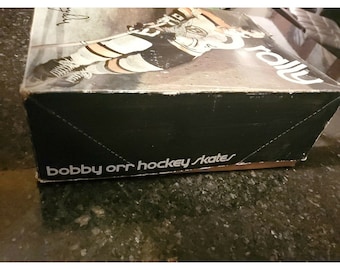 1970 NHL Bobby Orr Rally Hockey Skates Boston Bruins Signature w
