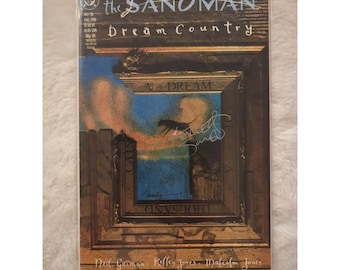 The Sandman 18 1990 Ssigned By Kelley Jones Dream Country Gaiman DC Netflix VF/NM