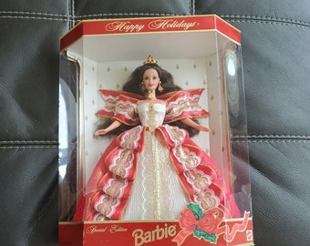 Barbie 10th Anniversary Holiday Barbie Value 1997 Happy Holidays