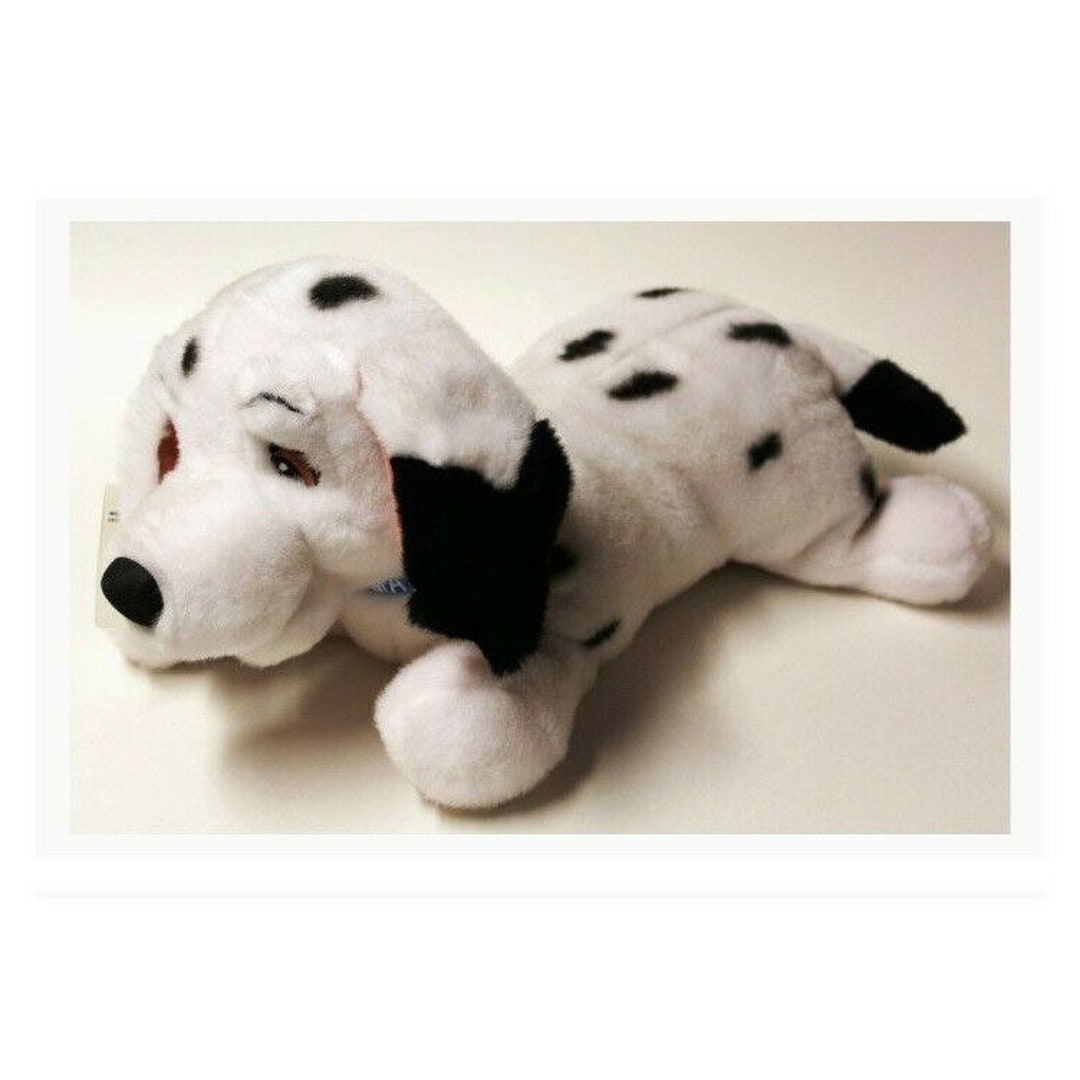 Vintage 101 Dalmatians Disney DIPSTICK Blue Collar 17 Laying Plush
