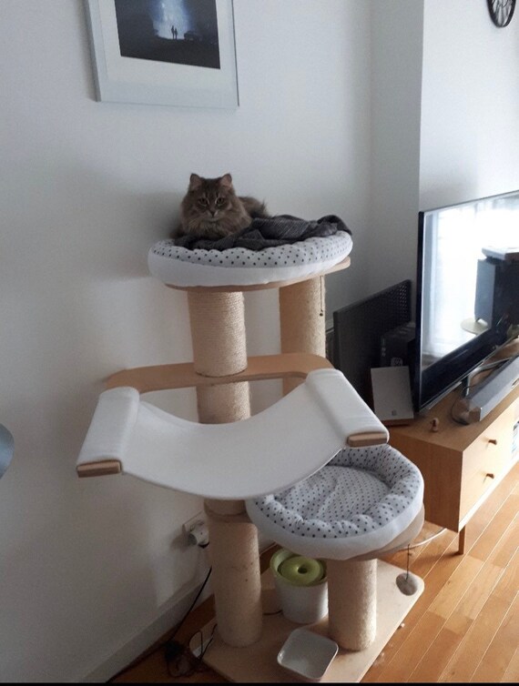 Natural Paradise Xl Cat Tree Cushions And Hammock Set Etsy
