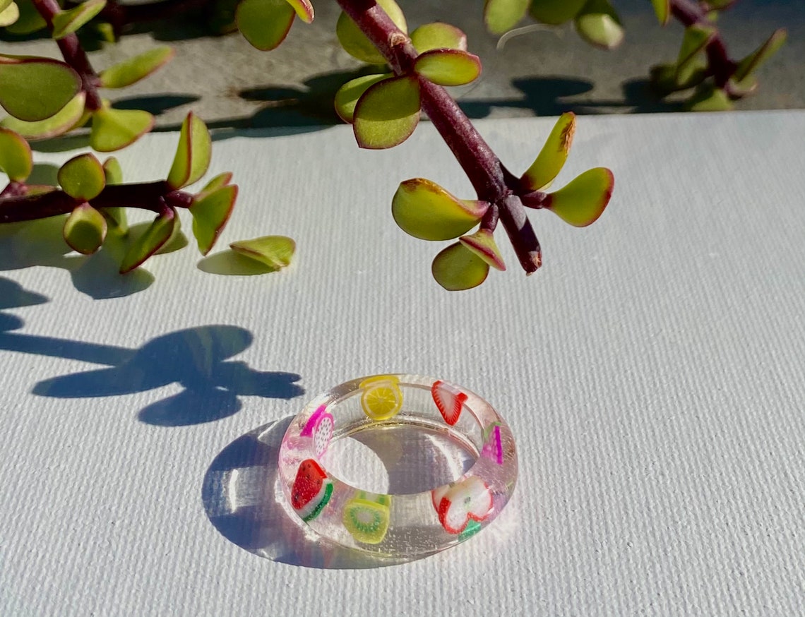 Mixed Fruit Rings Etsy