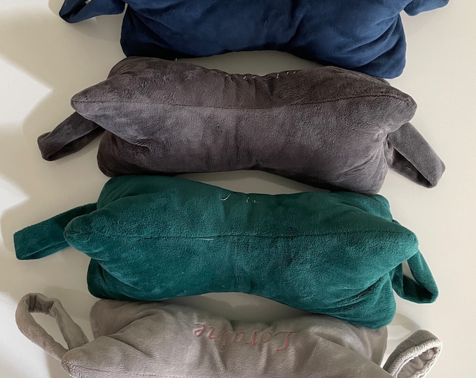 Bone shaped pillow, neck pillow, personalized pillow, custom name pillow