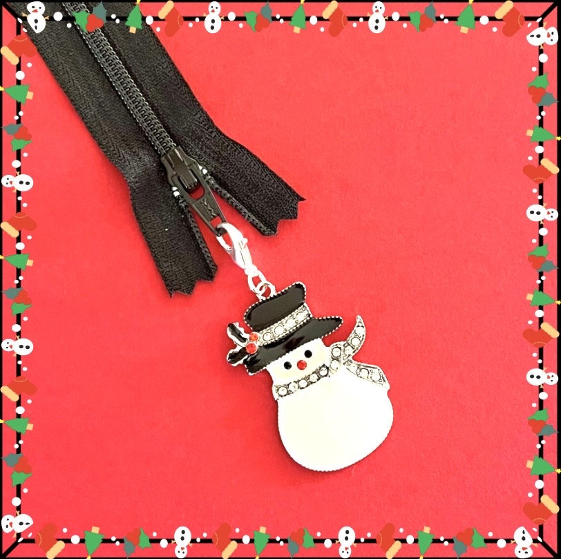 Christmas #1 Zipper pull - Cathe Holden, April Rosenthal, Sweetwater -  Enamel Charm - select a set