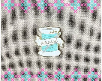 Needle and Spool Needle Minder | Needle Nanny | Magnetic Needle Minder | Cross Stitch | Embroidery | Sewing Notions | Thread