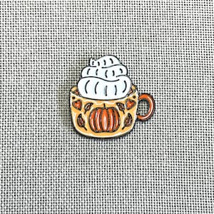 Pumpkin Spice Latte Needle Minder | Fall | Autumn | Needle Nanny | Magnetic Needle Minder | Cross Stitch | Embroidery | PSL | Halloween