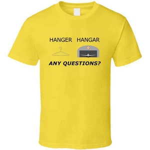 Hanger Hangar T-Shirt Put One On A Shirt, Put A Plane In The Other, OK image 2