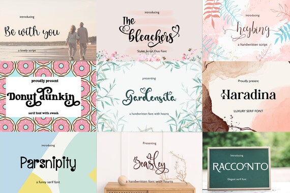 Cricut Font 60+ Calligraphy Fonts Wedding Fonts for Cricut Script Font Bundle with 60 Premium Handwritten Fonts |FontBundle059 Cricut Font 60+ Calligraphy Fonts Wedding Fonts for Cricut Script Font Bundle with 60 Premium Handwritten Fonts |FontBundle059