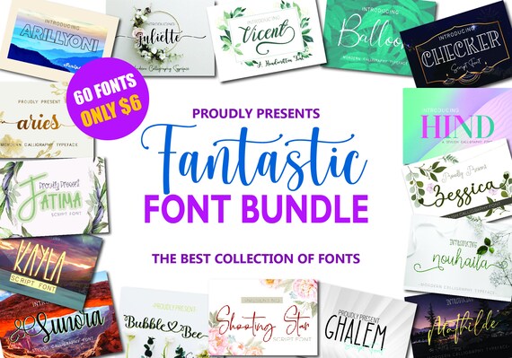 Cricut Font 60+ Calligraphy Fonts Wedding Fonts for Cricut Script Font Bundle with 60 Premium Handwritten Fonts |FontBundle059 Cricut Font 60+ Calligraphy Fonts Wedding Fonts for Cricut Script Font Bundle with 60 Premium Handwritten Fonts |FontBundle059